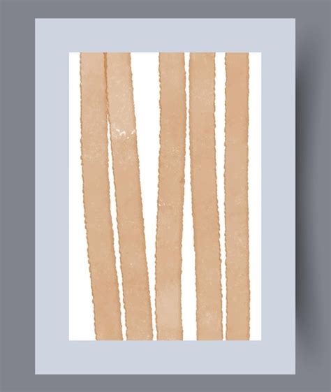 Premium Vector Abstract Stripes Minimalism Wall Art Print