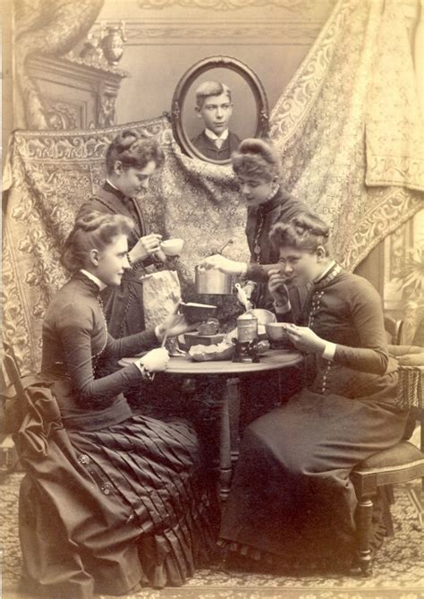 Photograph Of Ladies At Tea 1880s From The
