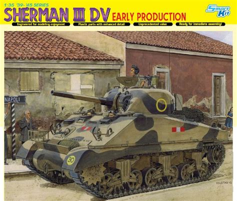 6573 135 Sherman Iii Dv Early Production Dragon Plastic Model Kits