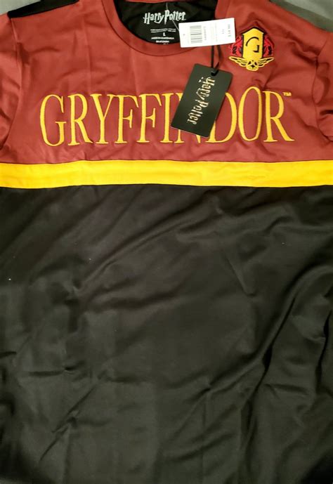 Harry Potter Gryffindor Jersey Shirt Size Large Quidditch Rare