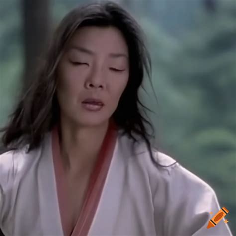 Michelle Yeoh In A Martial Arts Movie Bruised And Stunned On Craiyon