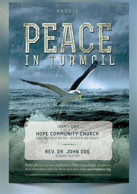 Peace In Turmoil Flyer Bulletin Cover And Slide The Peac Flickr
