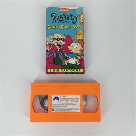 RUGRATS GRANDPA S FAVORITE Stories VHS 1997 NICKELODEON Orange Tape