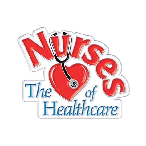 Nurses The Heart Of Healthcare Lapel Pins With Card Positive Promotions