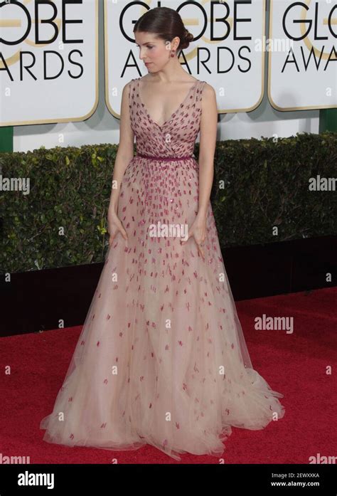 Actress Anna Kendrick Arrives At The 72nd Annual Golden Globe Awards