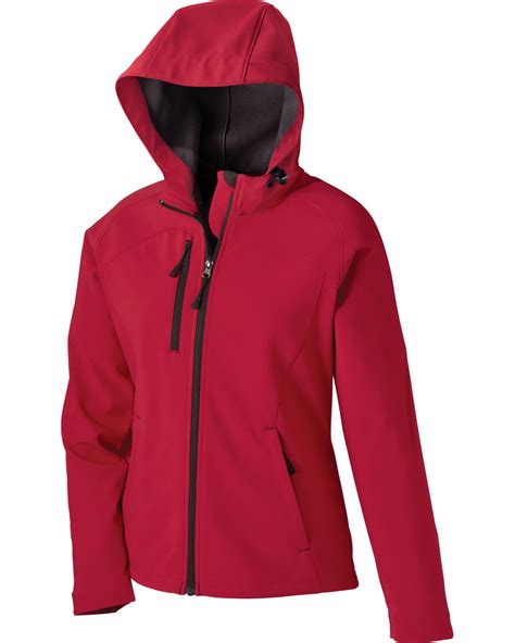 North End Ladies Prospect Two Layer Fleece Bonded Soft Shell Hooded