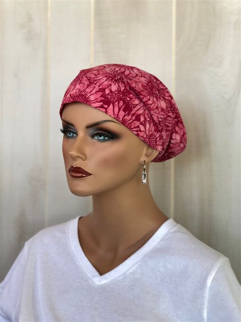 head scarf for women with hair loss cancer ts chemo headwear pink sunflowers