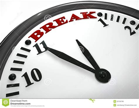 Break Time Hour Stock Image 22156789