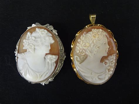 Lot Detail 2 14k And 18k Gold Cameos