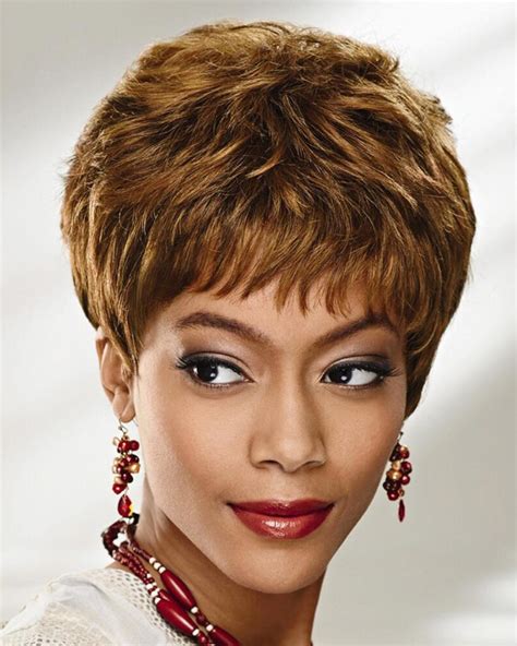 Short Wavy Layered Pixie Wig In 100 Human Hair