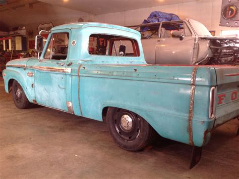 Cut Down Long Bed To Short Bed 1966 F100 Crown Vic Body Swap