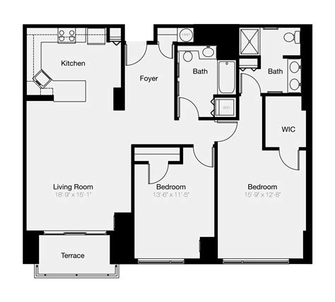 Condo Floor Plans 2 Bedroom Floorplansclick