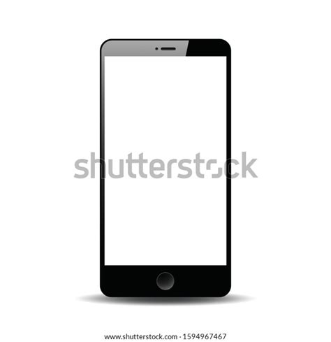 Realistic Isolated Vector Illustration Mobile Phone Stock Vector