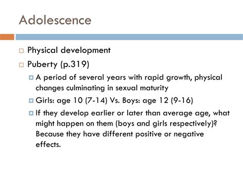 Ppt Lifespan Development Adolescence And Adulthood Powerpoint