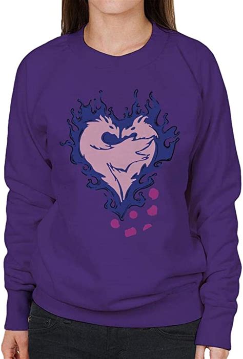 Disney Descendants Mal Dragon Heart Womens Sweatshirt Uk