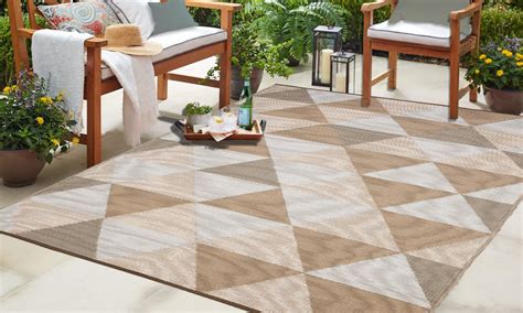 Shop target for plastic outdoor rugs you will love at great low prices. 6' x 9' Indoor Outdoor Beige Triangle Reversible Plastic ...