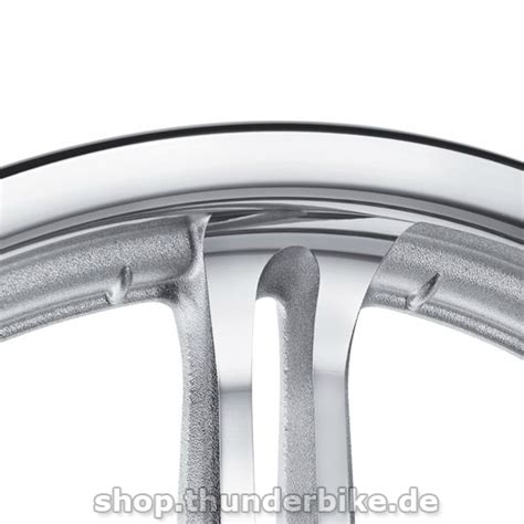 43928 08 Slotted 6 Spoke Wheel 16 Rear Textured Chrome At Thunderbike Shop