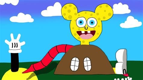 Mickey Mouse Clubhouse Clubhouse Spongebob Version Drawing Disney