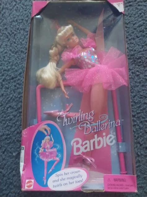 Nib Mattel Twirling Ballerina Barbie Doll Nrfb 1995 Blonde 15086 Ballet Star 21 99 Picclick