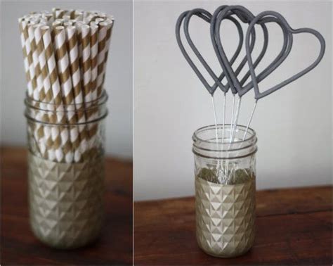 How To Diy Dipped Gold Jar Vases 17 Apart How To Diy Dipped Gold