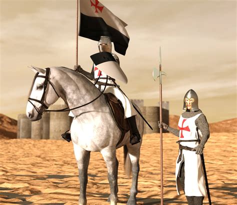 Two Templar Beauseant Horse By Dazinbane On Deviantart