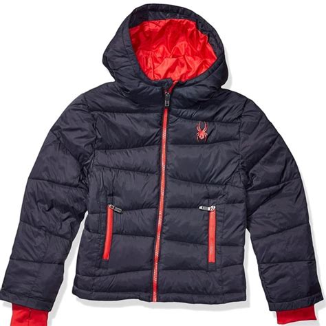 Spyder Jackets And Coats Spyder Boys Water Resistant Hooded Puffer