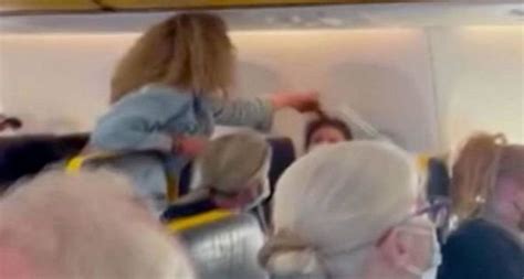 Woman Dragged Off Ryanair Flight After Attacking Passenger Who Challenged Her For Not Wearing