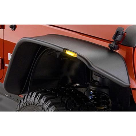 Durable Fender Flare Kit With Side Marker For Jeep Jk Jeep Fenders