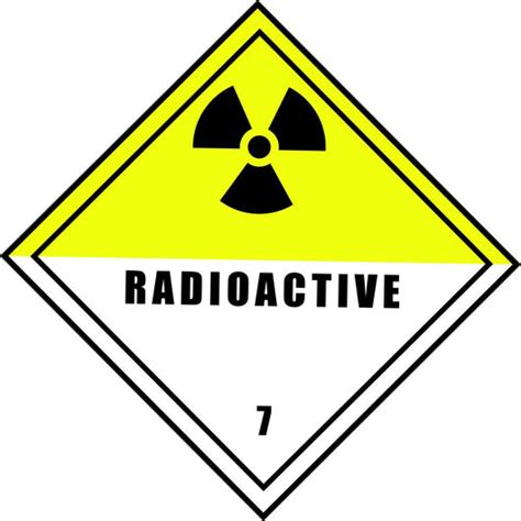 Chemical Sign Radioactive Diamond Wall Decal