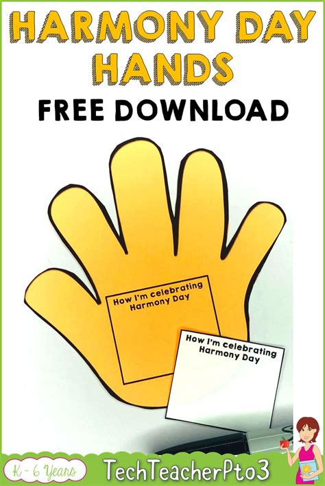 Harmony Day Hands Free Download Bulletin Board Display Harmony Day