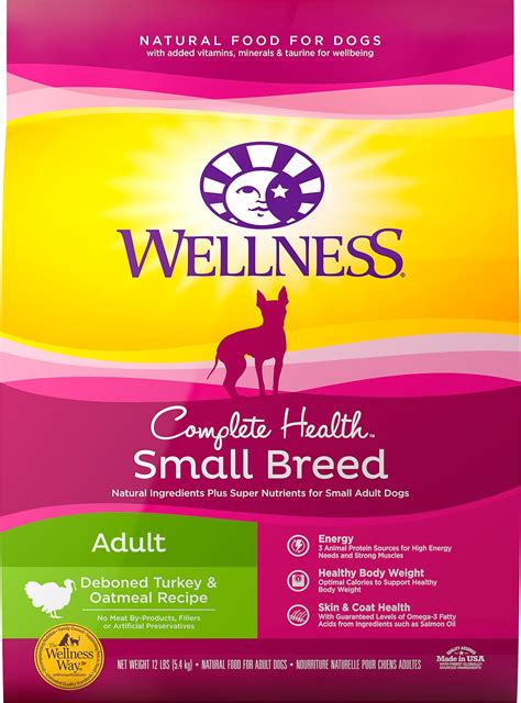 Formulated to support brain, eye and skeletal development, as well as a healthy immune system, this puppy healthy development small bites dry dog food from hill's science diet has everything your. Wellness Small Breed Complete Health Adult Turkey ...