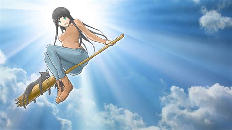 Flying Witch Wallpapers Anime Hq Flying Witch Pictures 4k Wallpapers 2019