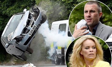 Hollyoaks Trevor Royle And Grace Black Involved In Dramatic Car Crash Daily Mail Online