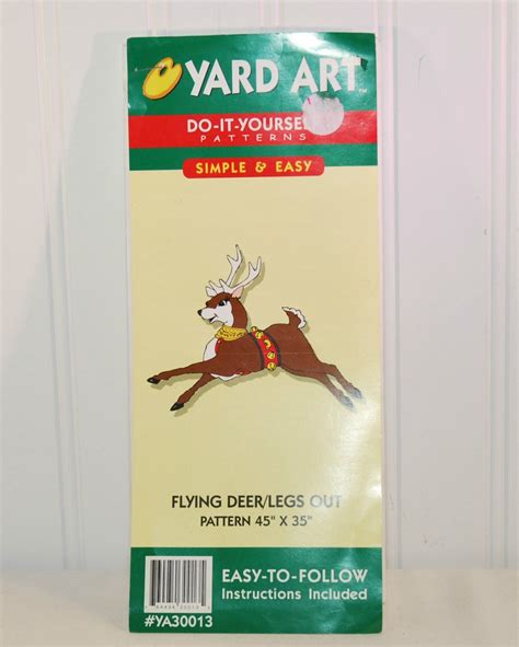 He can turn logs into planks for a fee, and he also sells bolts of cloth. Flying Deer Yard Art Do It Yourself Patterns (c. 1994) Wood Yard Art, Christmas Decoration ...