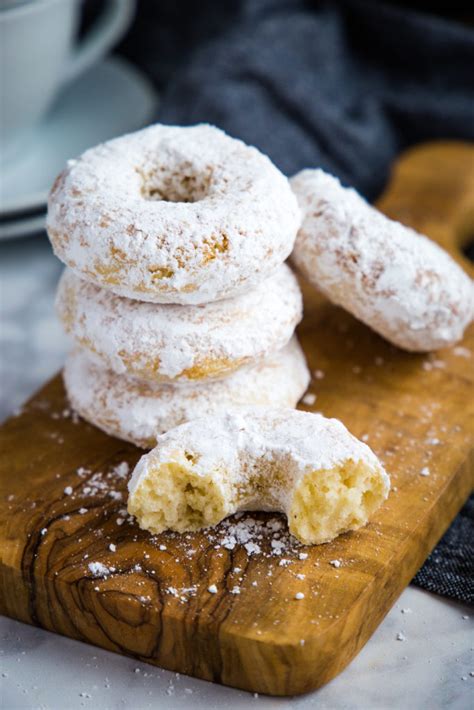 Old Fashioned Powdered Sugar Donuts Low Fat The Busy Baker