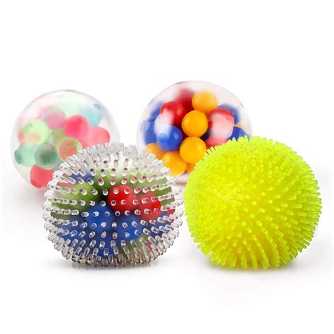 Fansteck Stress Balls For Kids 4 Pack Stress Relief Ball For Adults