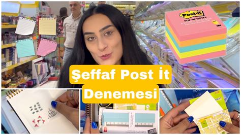 Şeffaf Post It Denemesi Post It Nasıl Üretildi Clear Post It Youtube