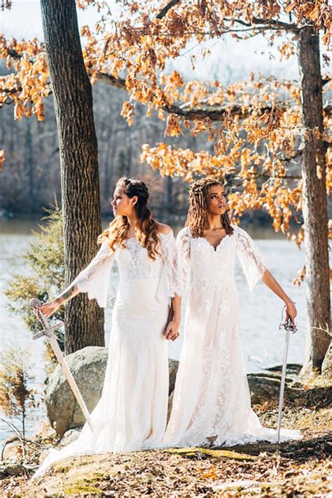 Ladies Of The Lake Nimue Marries Morgan Le Fay In This Arthurian Wedding Shoot Lesbian