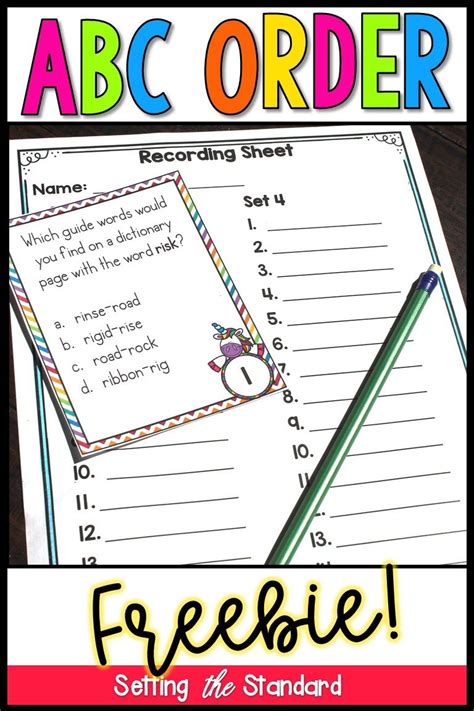 This abc order generator will sort word lists, numbers, or just about any mix of content info and it will handle all the. ABC Order | Dictionary Skills | Dictionary skills, Guide ...