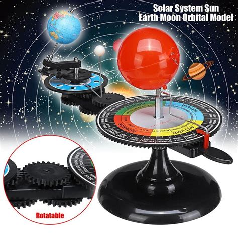 Solar System Globes Sun Earth Moon Orbital Planetarium Model Teaching