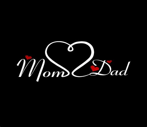 Love You Mom And Dad Decal Sticker For Your Car Truck Suv Van Etsy Uk