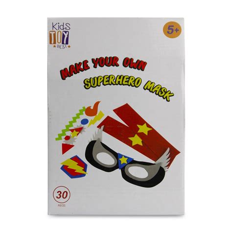 Art And Craft Make Your Own Superhero Mask 30 Piece Shop Today Get