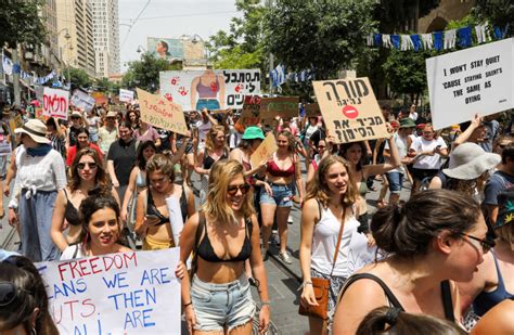 Slutwalk Protesters March In Jerusalem Israel News The Jerusalem Post