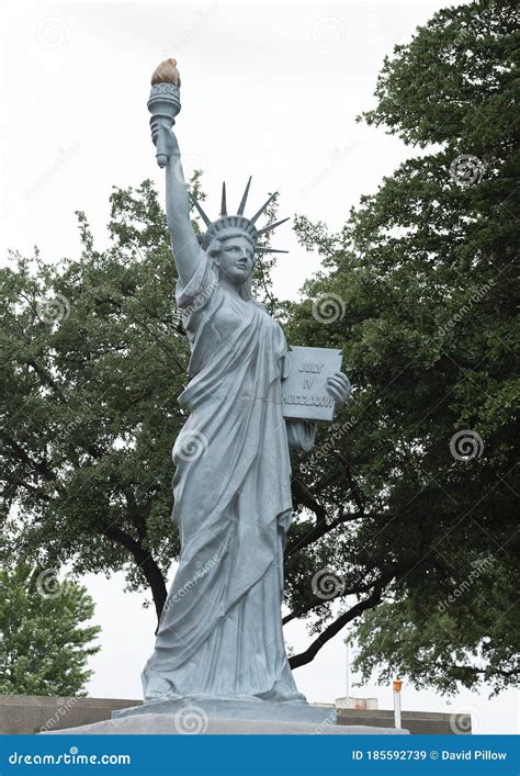 Replica Of The Statue Of Liberty On The Grounds Of Fair Park In Dallas