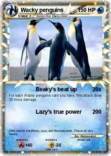 Pokémon Wacky Penguins Beakys Beat Up My Pokemon Card