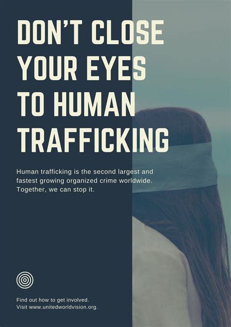 Human Trafficking Poster Ideas