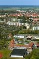Luftbild Templin - Schulgebäude des Gymnasium Templin an der Feldstraße ...