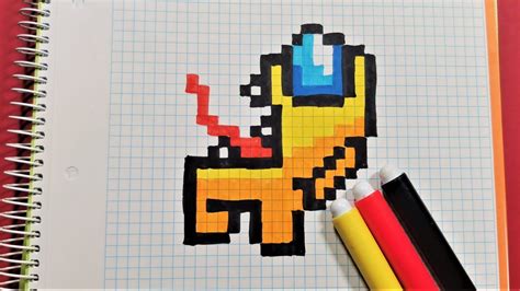 Como Dibujar Al Impostor De Among Us Pixel Art Pixel Pixelart Among Us Amongus Fortnit