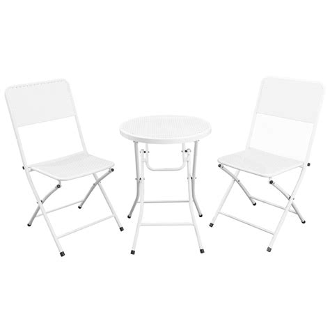 Premium Steel Patio Bistro Set Folding Outdoor Patio Furniture Sets 3