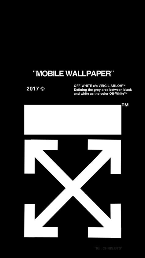 Guarda la gallery dei wallpapers. Phone & Celular Wallpaper : OFF-WHITE Black Wallpaper ...